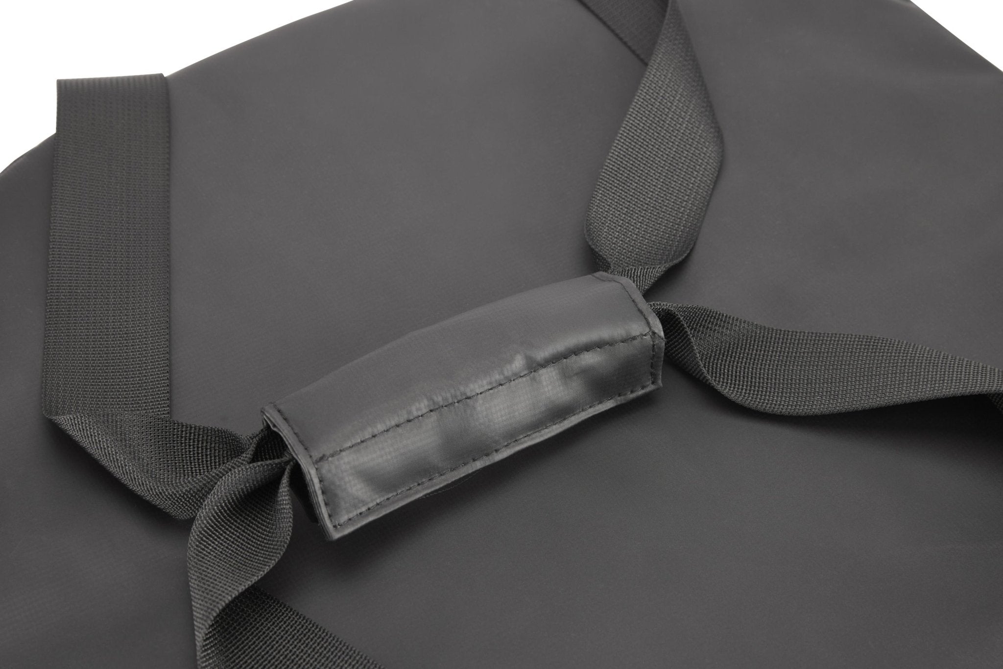 Close-up of the padded grip on the carry bag's top straps