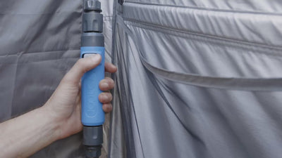 ENSUITE Portable Outdoor Bathroom — wall mounted, showerhead